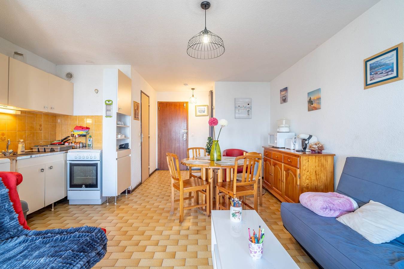 Geheel appartement, Appartement 'Vue Mer' met zeezicht en airconditioning in Gruissan (Ville), Gruissan