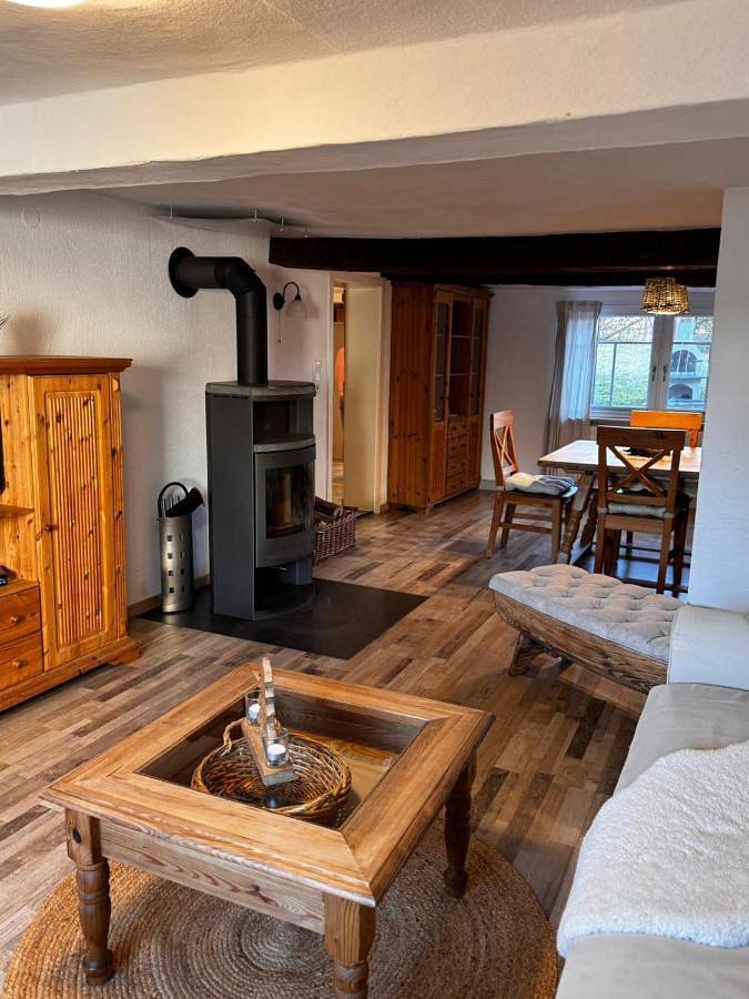 Ferienhaus für 6 Personen, mit Terrasse und Garten sowie Sauna und Ausblick