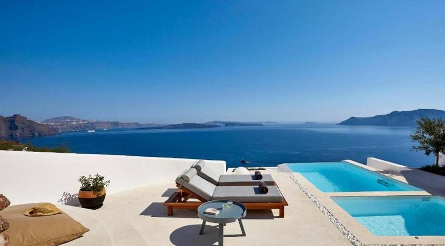 Villa für 7 Personen mit Terrasse in Oia, Santorin