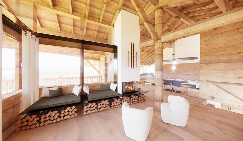 Chalet pour 16 personnes, avec terrasse et sauna à Vars