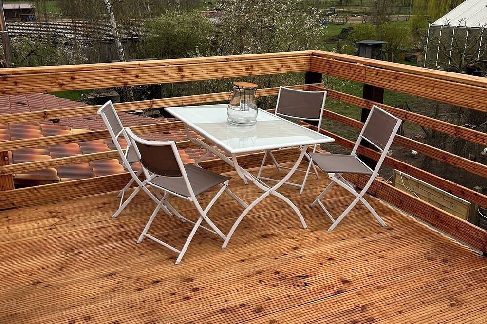 Ganze Wohnung, Ferienwohnung \"Camillo\" im Spargeldorf Schäpe mit großer Südwest Terrasse in Beelitz, Mittelmark
