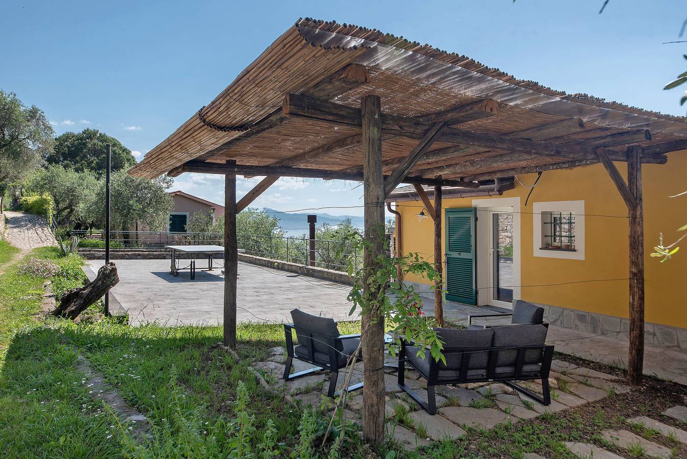 Habitación 'Blu' con vistas al mar, Wi-Fi y aire acondicionado in San Lorenzo della Costa, Santa Margherita Ligure