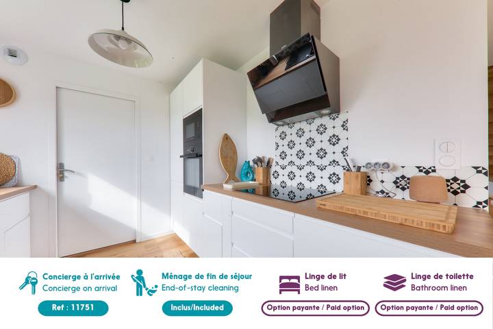 Location de vacances pour 8 personnes, avec jardin et terrasse à Le Tour-du-Parc - 4