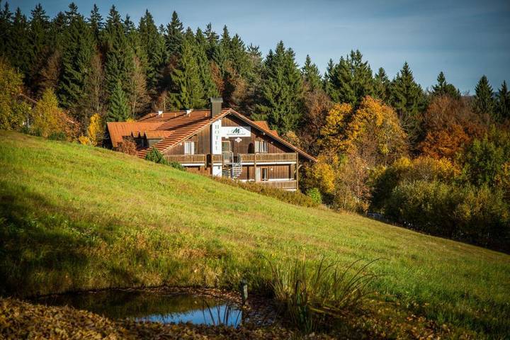 Ferienwohnung für 3 Personen, mit Balkon und Sauna sowie Ausblick in Philippsreut