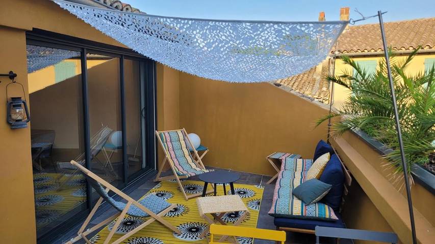 Location de vacances pour 6 personnes, avec terrasse et vue à Villedieu - 4