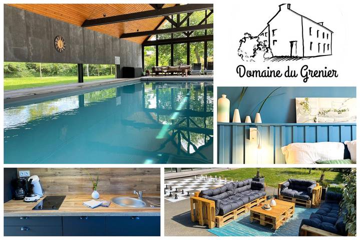 Gîte pour 2 personnes, avec Jacuzzi et Terrasse ainsi que Jardin et Piscine à Yffiniac