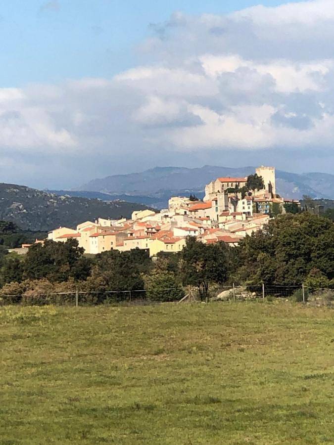 Gîte pour 2 personnes, avec terrasse et vue à Montalba-le-Château