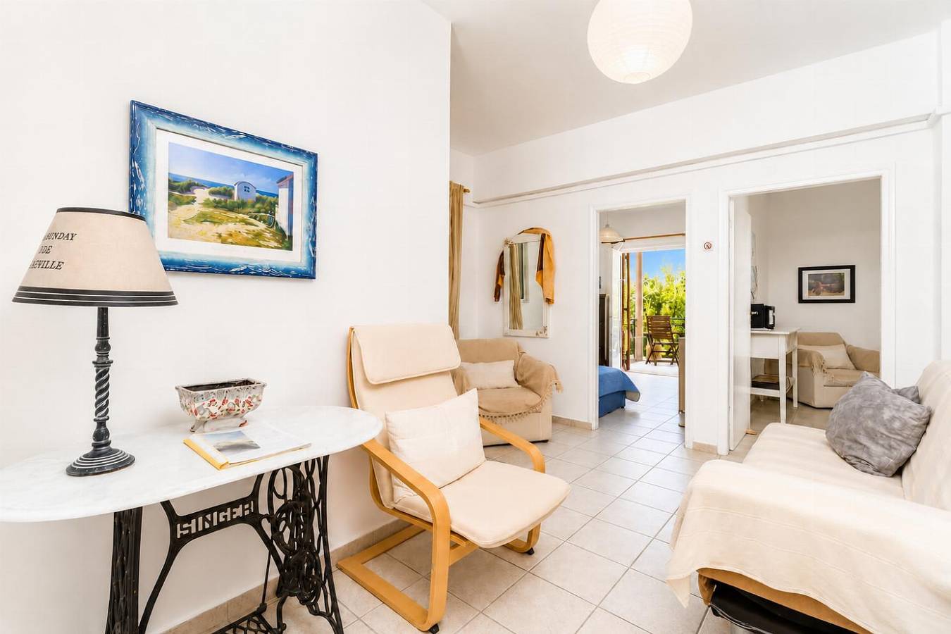 Geheel appartement, Vakantieappartement voor 6 personen met balkon in Agios Stefanos (Corfu), Corfu