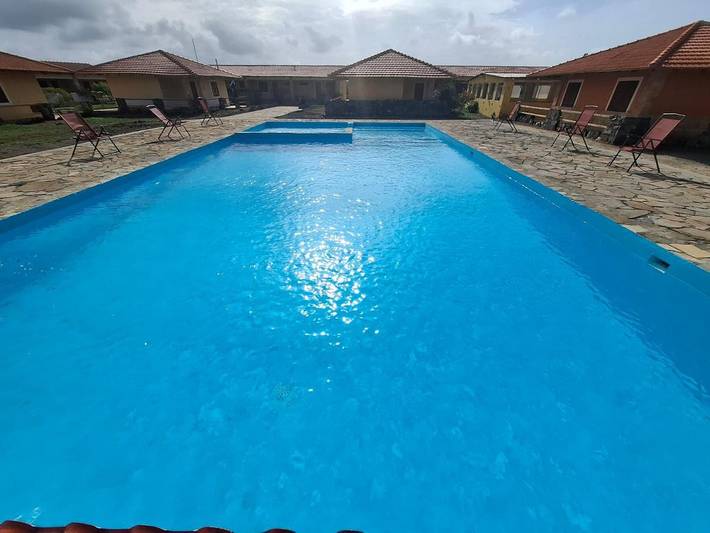 Villaggio vacanza per 4 persone, con piscina per bambini e piscina nonché panorama e giardino, con animali domestici in Capo Verde