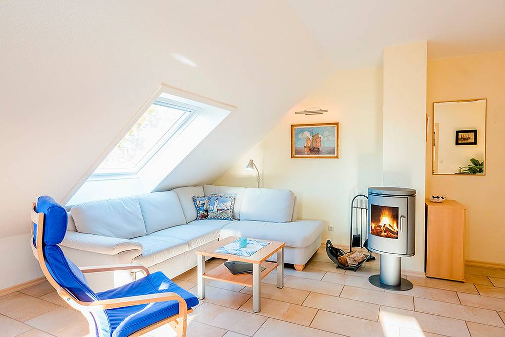 Ganze Ferienwohnung, D 065.012 - Ferienhaus Lamp/Rieger Fewo 1. Og in Wieck am Darß, Fischland - Darß - Zingst