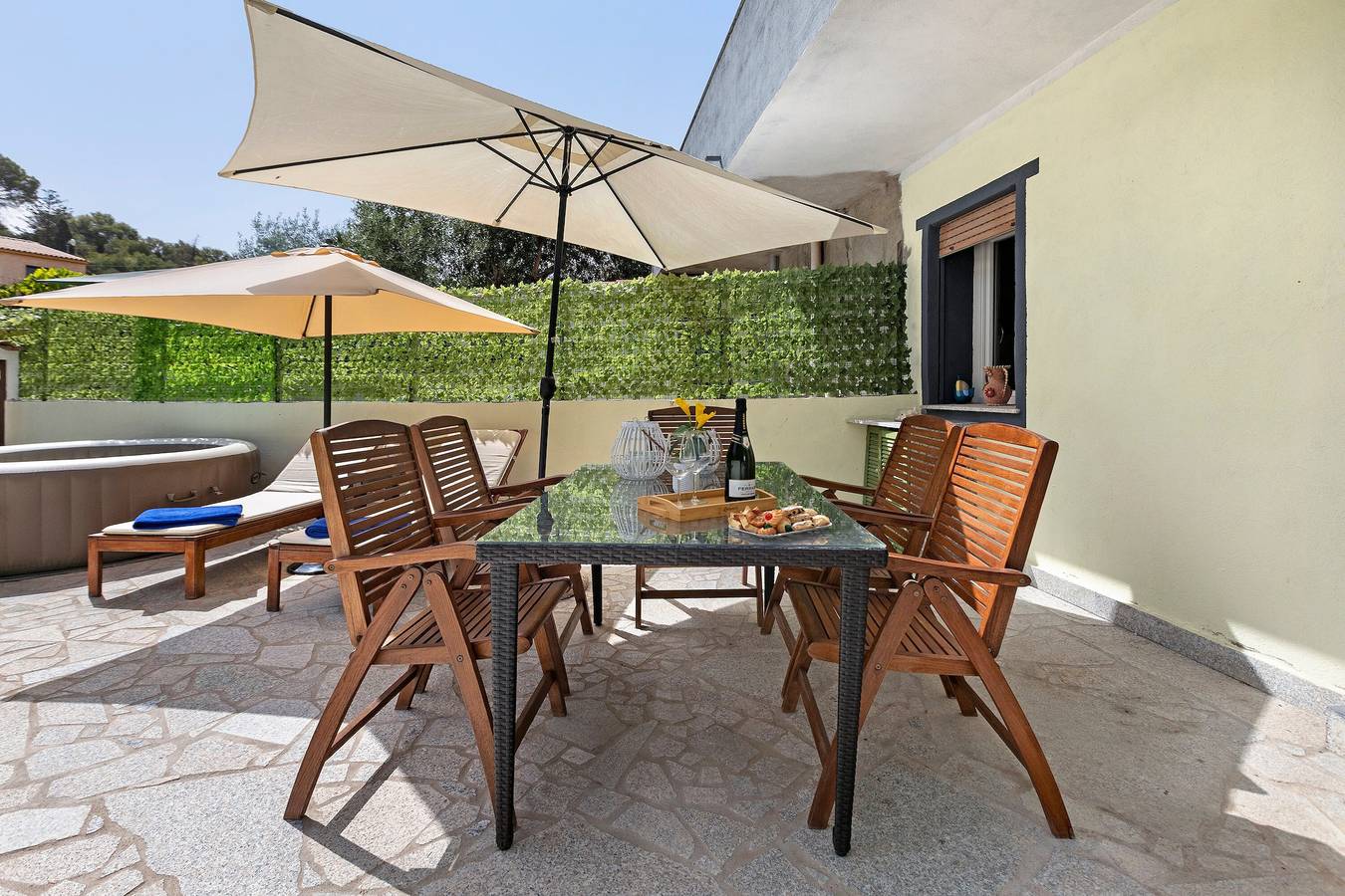 Ferienhaus 'Casa Campitanesu' mit Bergblick, privatem Garten und Wlan in Viddalba, Sassari Provinz