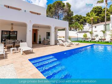 Villa für 6 Personen, mit Balkon und Garten in Moraira