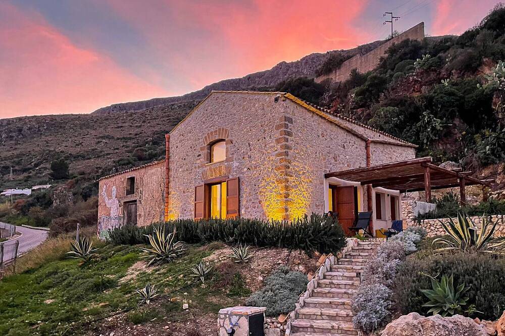 Experience the Zingaro Nature Reserve in a Renovated Ancient Ruin in Castellammare del Golfo, Trapani Province