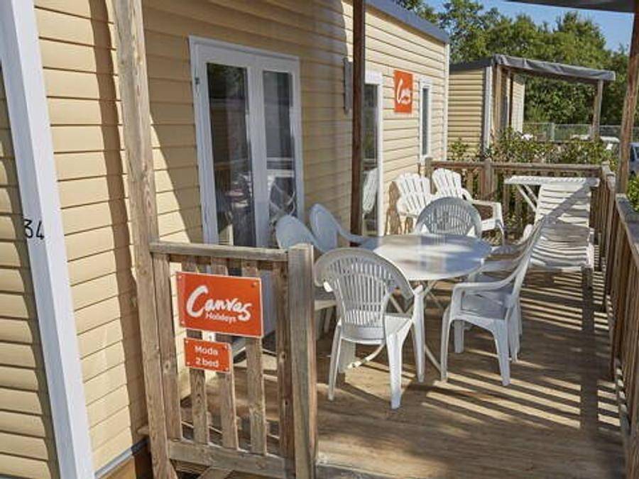 Camping Mare e Pineta - Mobilhome 6 personas - Confort | 2 Dormitorios | 4/6 Pers | Terraza elevada | Aire acondicionado in Lido di Spina, Provincia de Ferrara