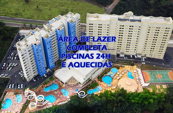 Casas e apartamentos de temporada para 4 pessoas, com piscina infantil e sauna e ainda piscina and balcão, adaptado a crianças em Caldas Novas