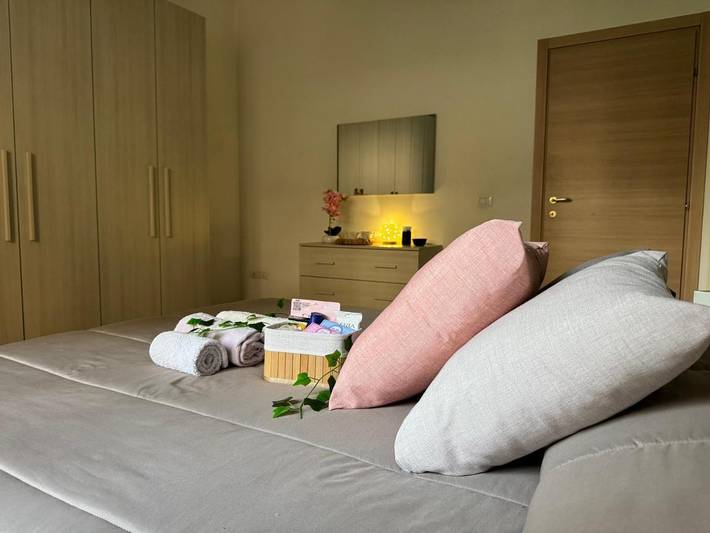 Gîte pour 4 personnes, avec vue et balcon dans Cassino