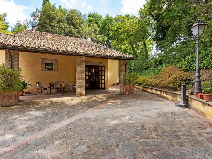 Ferienwohnung für 4 Personen, mit Garten und Pool sowie Ausblick in Perugia