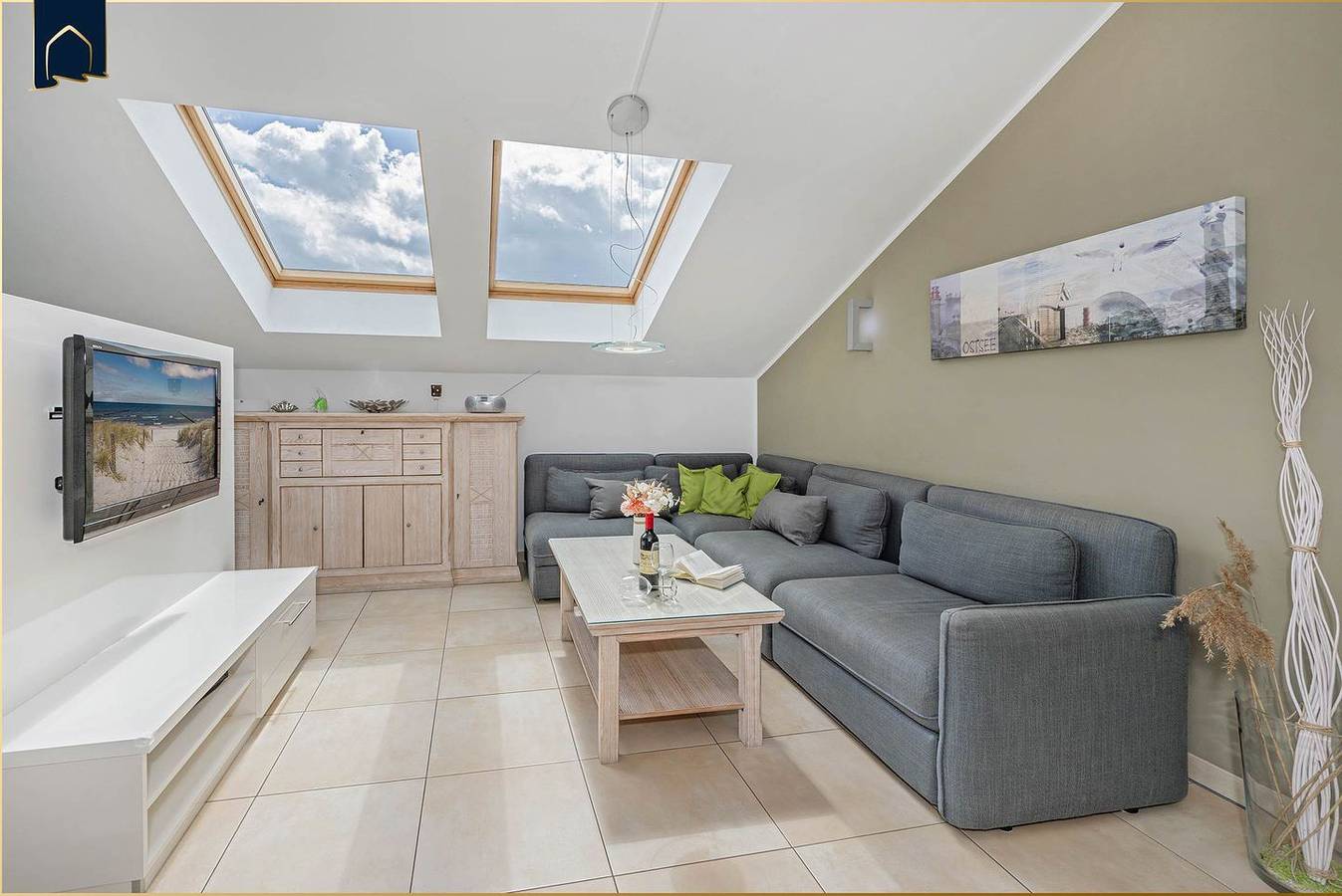 Apartamento entero, Gemütliche Ferienwohnung in Zinnowitz mit Balkon und Kamin nahe Strand & Stadt in Zinnowitz, Usedomer Norden