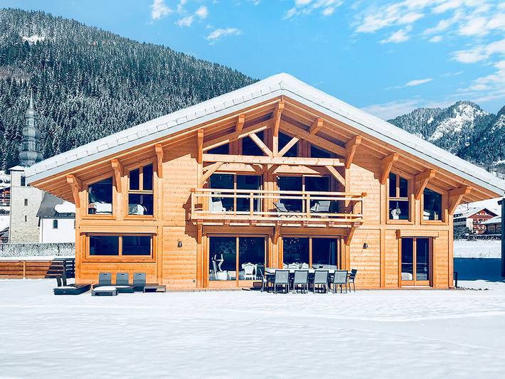 Chalet pour 15 personnes, avec terrasse et vue à La Chapelle-d'Abondance