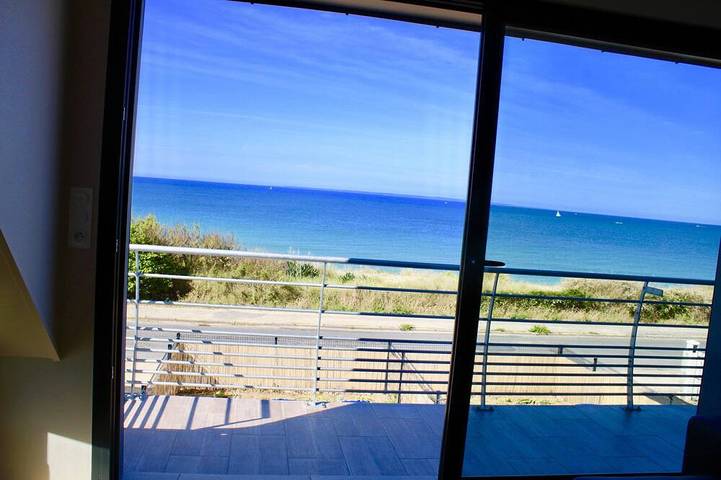 Appartement entier, Front de Mer, Vue Imprenable 180° surplombant l'Océan, 3 chambres, Parking Privé in Barneville-Carteret, Côte de la Déroute
