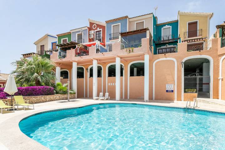 Maison de vacances pour 6 personnes, avec Balcon ainsi que Jardin et Bassin pour enfant