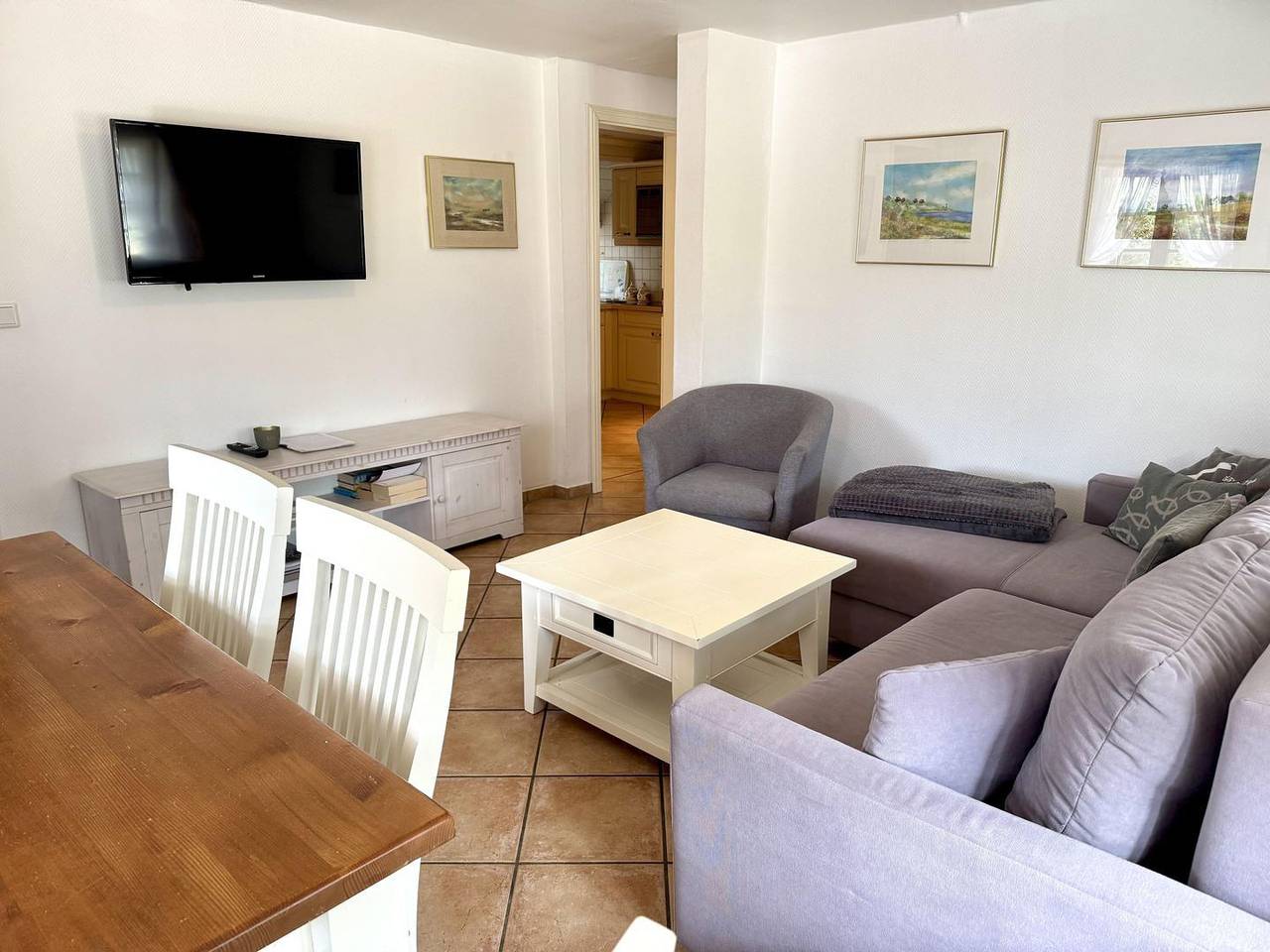 Ganze Wohnung, Gemütliche 2-Zimmer Ferienwohnung für 4 Personen, strandnah in Westerland in Westerland, Sylt (Gemeinde)