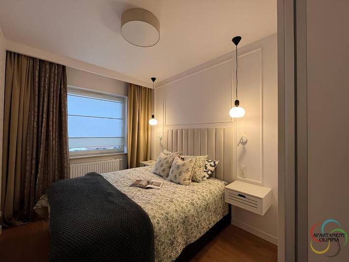 Apartament wakacyjny dla 4 osób, z Balkon i Widok w Lębork