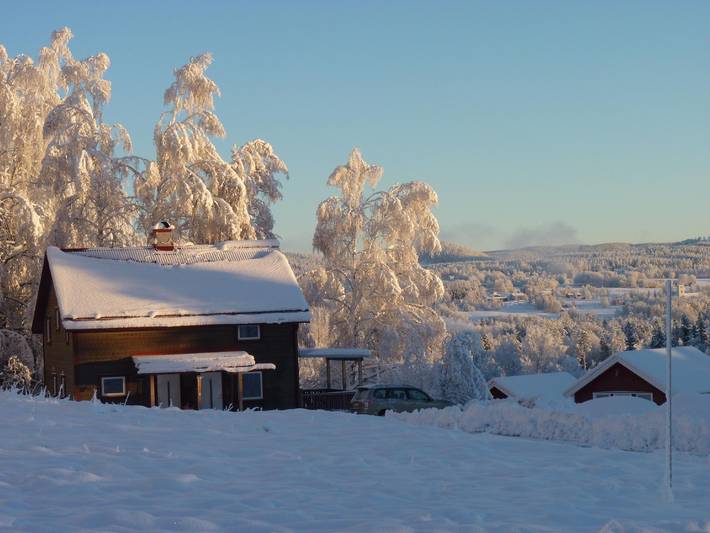 Hus för 4 Personer, med balkong och trädgård i Jämtland
