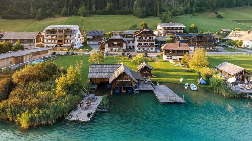 BnB für 2 Personen, mit Balkon und Terrasse sowie Garten und Seeblick am Weissensee