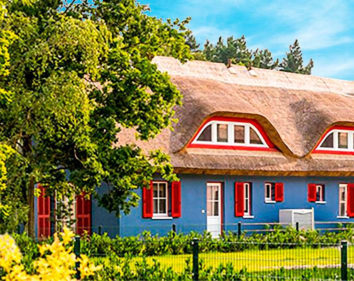 Ferienhaus für 6 Personen, mit Terrasse und Garten sowie Sauna in Glowe