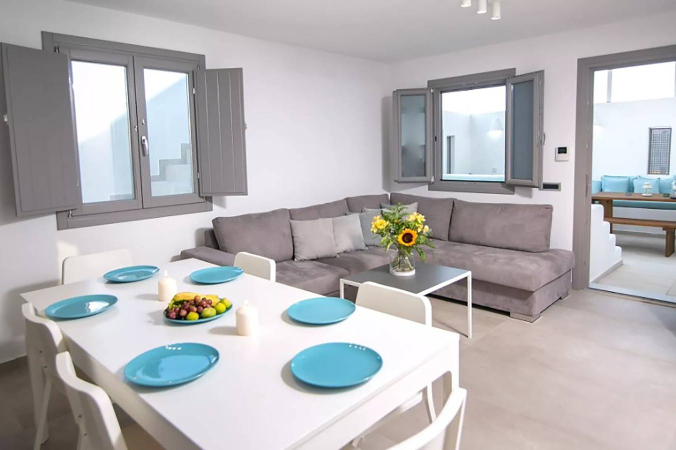 Vakantiehuis voor 6 personen met terras in Santorini