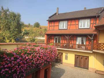 Gîte pour 6 personnes, avec balcon et vue à Itterswiller