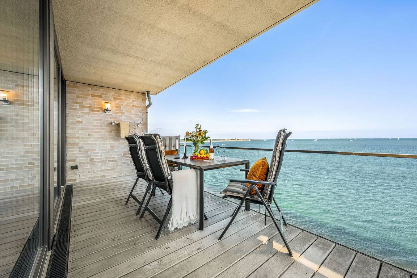 Ganze Wohnung, Ferienwohnung Küstenküche mit Whirlpool Wanne, Sauna und exklusivem Ostseeblick in Olpenitz, Kappeln