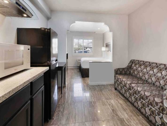 Ganze Wohnung, 1 Queensize-Bett | Suite, Nichtraucher, Küche in Los Angeles County