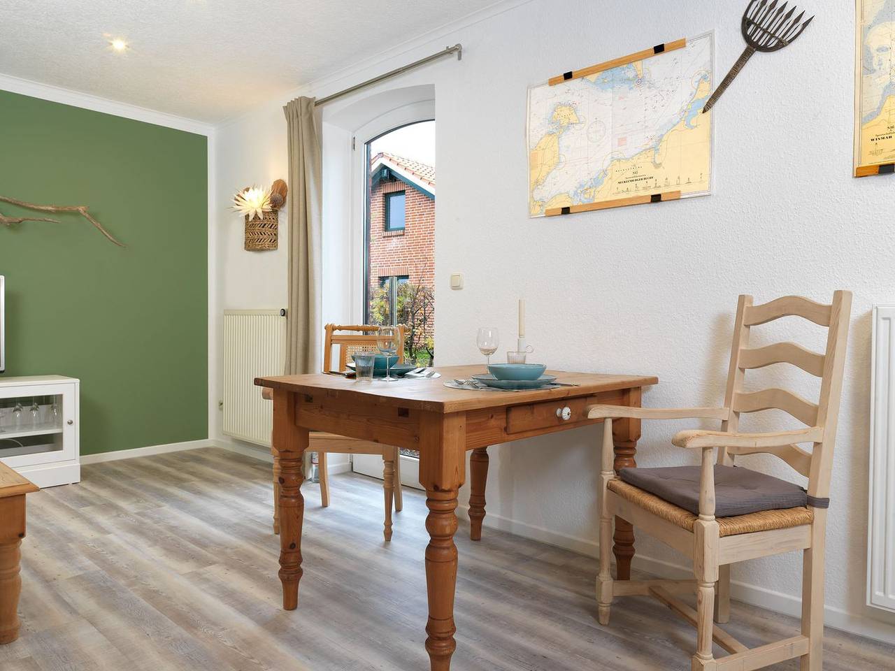 Ganze Wohnung, App. Fischerstube - Kleiner moderne Ferienwohnung im Mehrfamilienhaus in Vorwerk, Nordwestmecklenburg (Wismar und Umgebung)
