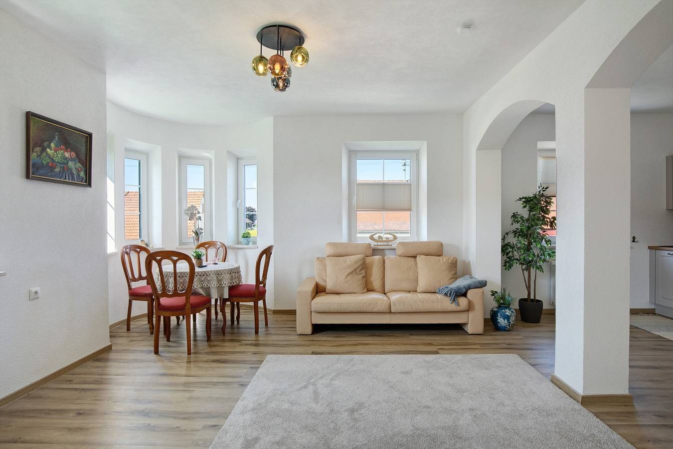 Ganze Wohnung, Ferienwohnung 'Romantika - Fewo Og Rechts' mit Gemeinschaftsgarten, Balkon und Wi-Fi in Ichenhausen, Bayerisch Schwaben
