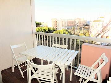 Gîte pour 5 personnes, avec balcon dans Plage Rive Gauche