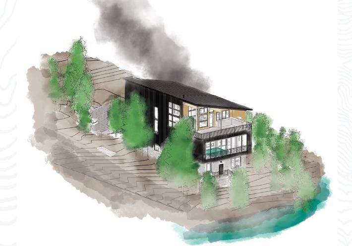 Vacation rental for 15 people, with terrace and hot tub as well as sauna in Government Camp