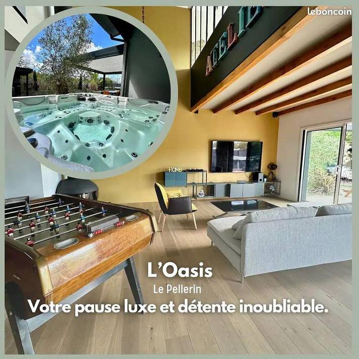 Location de vacances pour 10 personnes, avec terrasse à Le Pellerin