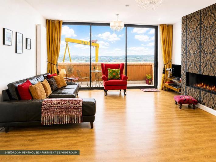 Apartamento para 7 personas, con vistas al lago además de jardín y vistas en Belfast
