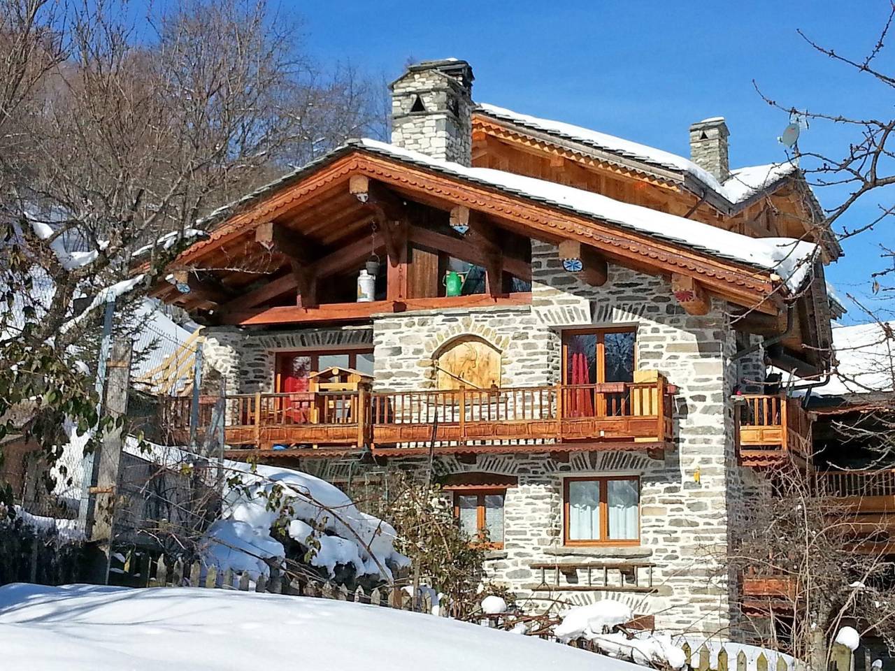 Charmantes Chalet mit Sauna, Kamin & Bergblick in Villaroger, Albertville und Umgebung