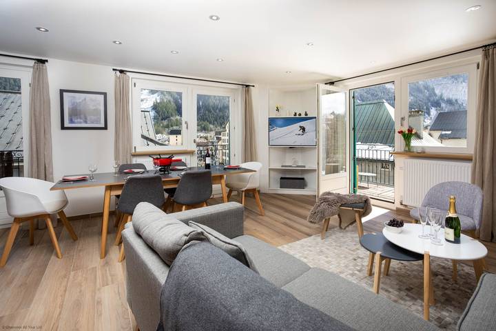 Gîte pour 6 personnes, avec balcon/terrasse et balcon dans Office De Tourisme De La Vallee Blanche - 3
