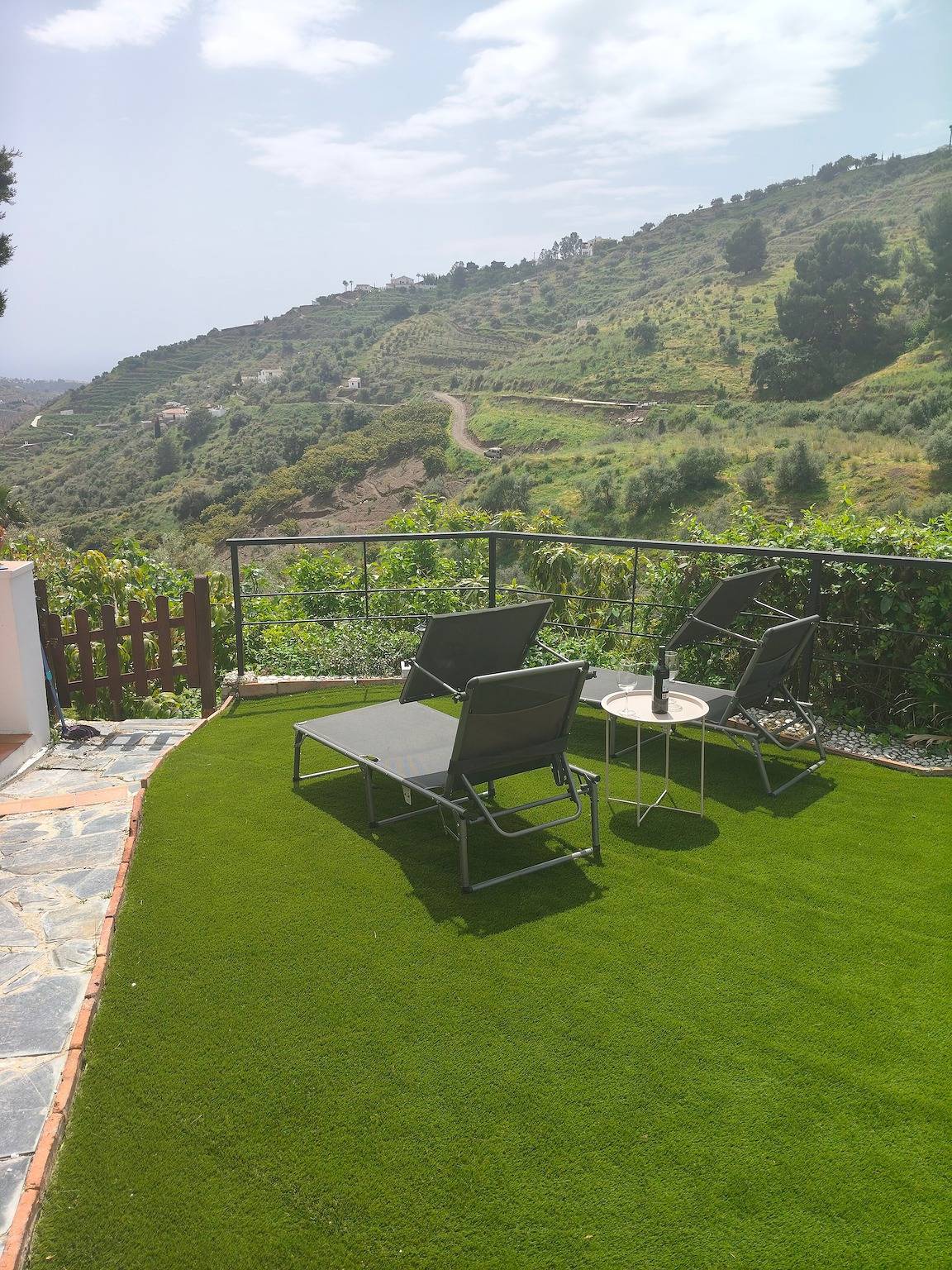 Ferienhaus 'Cortijo A Navas' mit Meerblick, Wlan und Klimaanlage in Frigiliana, Costa del Sol