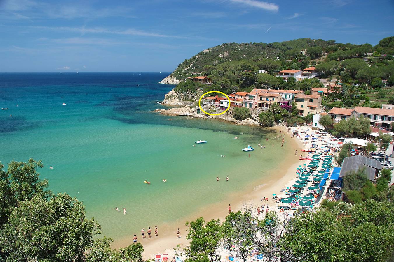 The Boat Isola d'Elba in Scaglieri, Tuscan Archipelago National Park