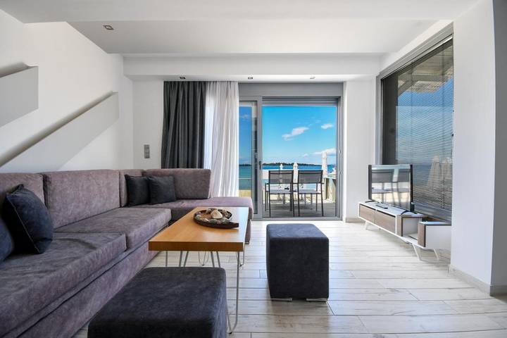 Bungalow für 4 Personen, mit Ausblick und Garten in Chalkidiki