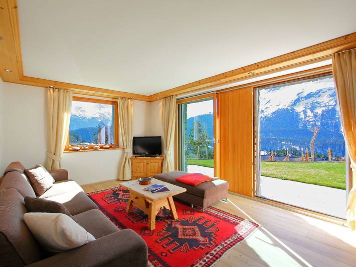 Ferienwohnung für 5 Personen, mit Garten und Seeblick in St. Moritz