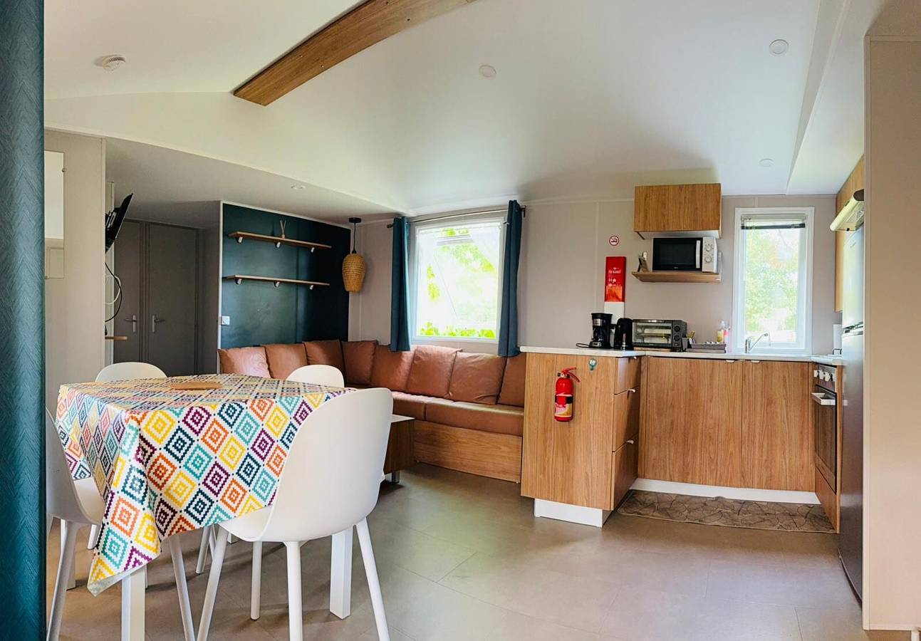 Mobilheim „Auf Domaine Kerlann“ mit Gemeinschaftspools & privater Terrasse in Pont-Aven, Quimper und Umgebung