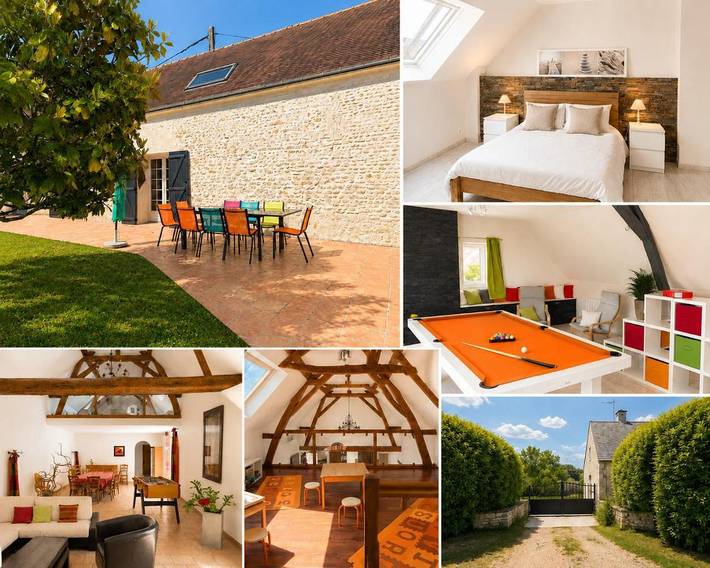 Maison de vacances pour 10 personnes, avec jardin