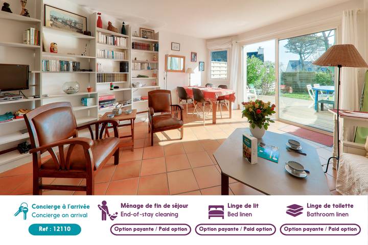 Location de vacances pour 5 personnes, avec terrasse et jardin dans Plage du Roaliguen - 2