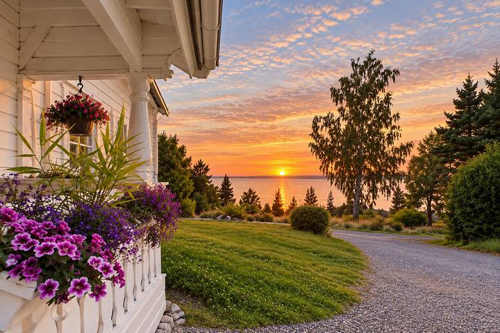 Vakantiewoning voor 4 personen, with Whirlpool and Terras as well as Tuin and Uitzicht op het meer in Zweden